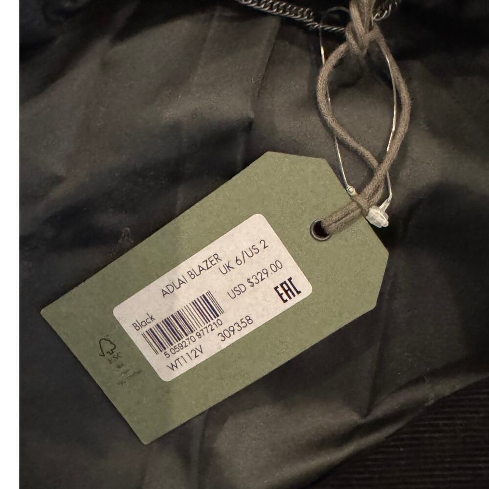 NWT AllSaints Adlai Corduroy Relaxed Blazer Size US/2 - Picture 11 of 13